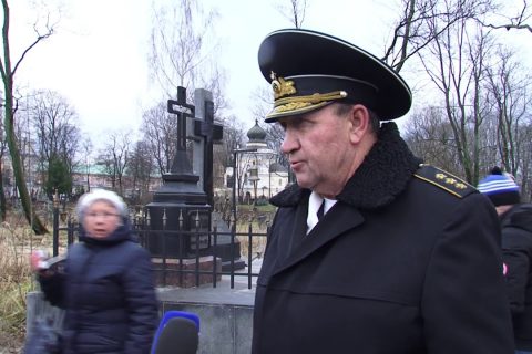 В Петербурге восстановили надгробие герою Цусимского сражения