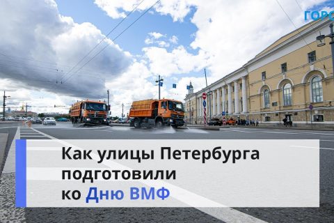 К параду ВМФ за чистотой на улицах Петербурга будут следить круглосуточно