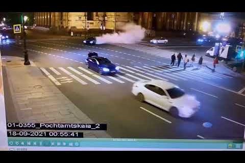 Сотрудники ГИБДД задержали «дрифтера», устроившего заезд в центре Петербурга